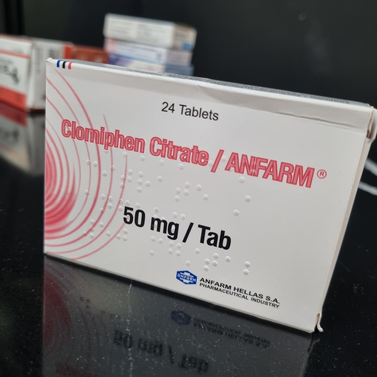 Clomid Citrate – Anfarm Hellas
24 Tabs/Box
1Tab/50mg
Original Greece Pharmacy product