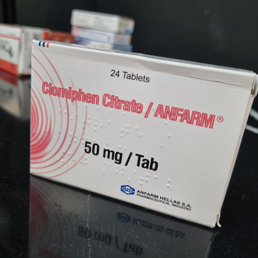 Clomid Citrate – Anfarm Hellas

24 Tabs/Box
1Tab/50mg
Original Greece Pharmacy product